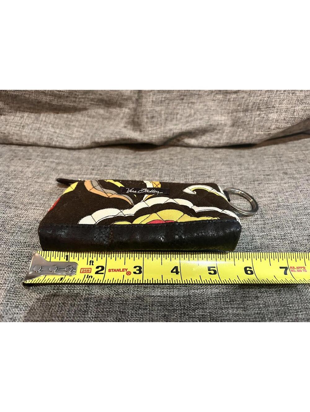 Vera Bradley Coin Purse Key Ring Puccini Retired - Picture 4 of 5